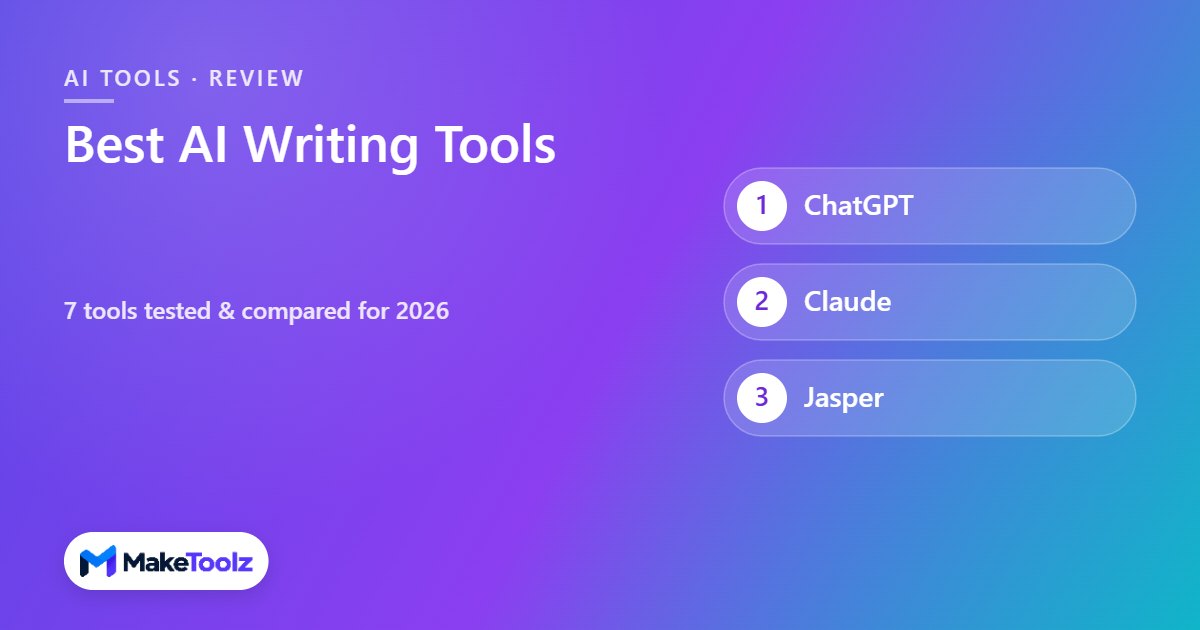 Best AI writing tools in 2026 compared