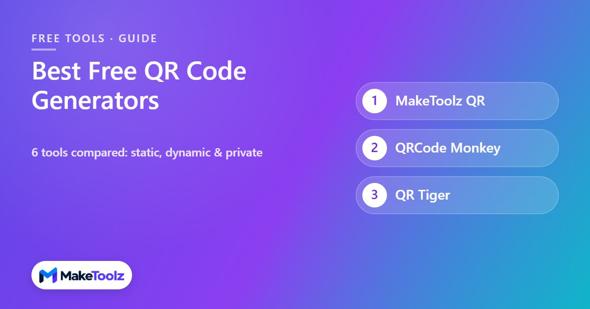 Best free QR code generators in 2026 compared